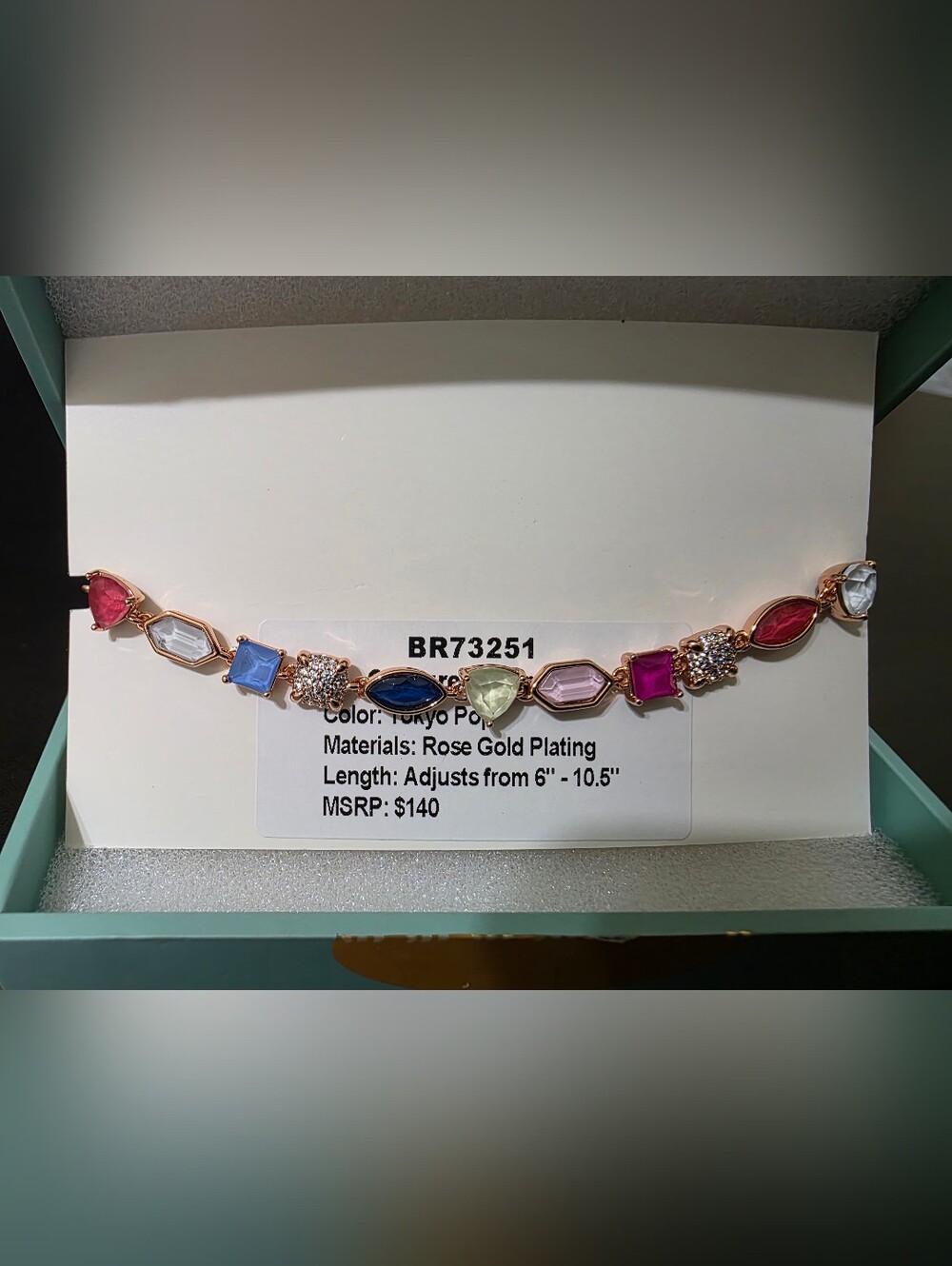 Tokyo Pop Rose Gold Plated Jewel Candy  Bracelet